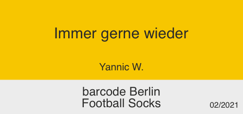 barcode Berlin Football Socks