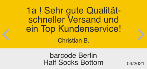 GAYPS Bewertung schnelle Lieferung Half Socks Bottom