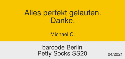 barcode Berlin Petty Socks SS20