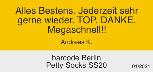 barcode Berlin Petty Socks SS20