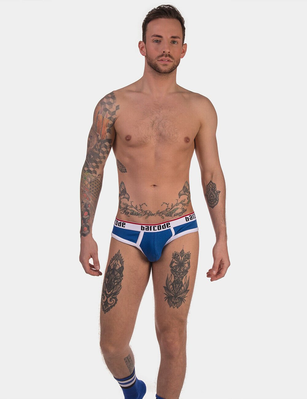 barcode Berlin Brief Kai blau/weiß