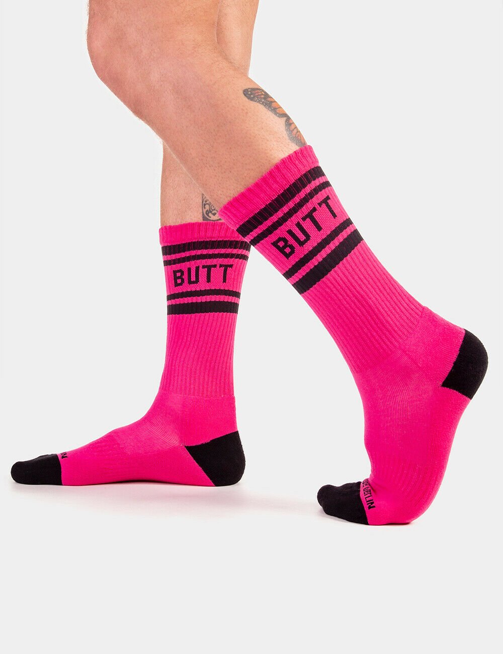 barcode Berlin Camp Socks Butt pink/schwarz