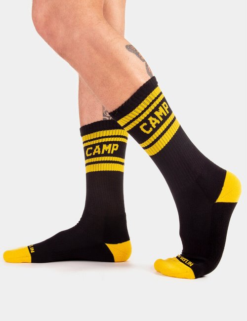 barcode Berlin Camp Socks schwarz/gelb L/XL