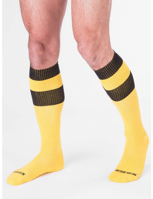 barcode Berlin Football Socks gelb/schwarz