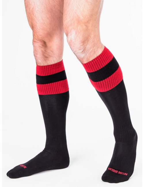 barcode Berlin Football Socks schwarz/rot