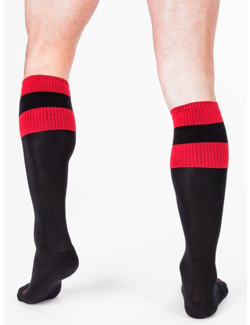 barcode Berlin Football Socks schwarz/rot