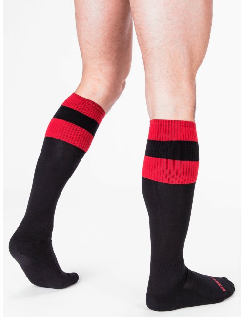 barcode Berlin Football Socks schwarz/rot