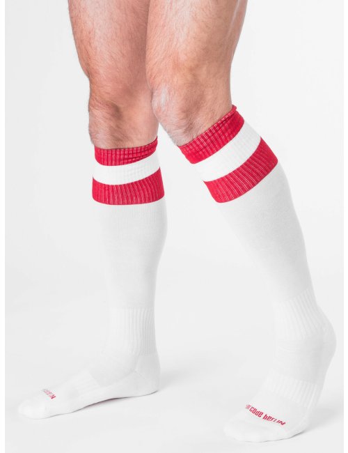 barcode Berlin Football Socks weiß/rot