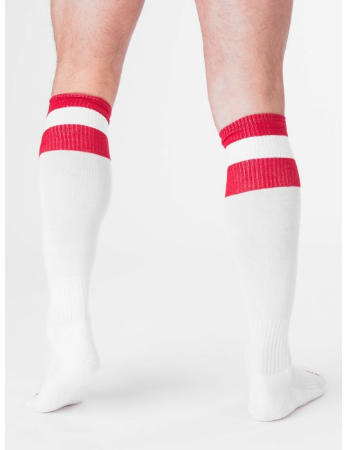 barcode Berlin Football Socks weiß/rot