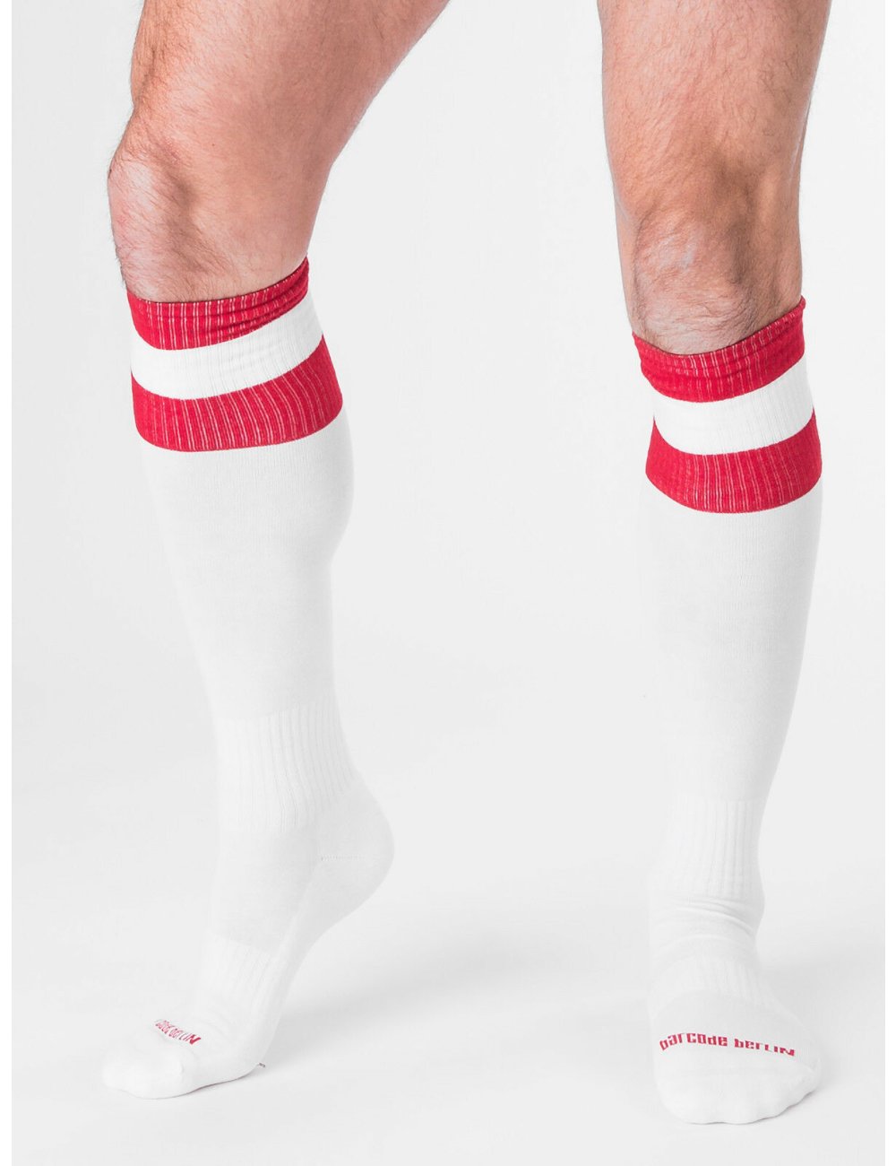 barcode Berlin Football Socks weiß/rot