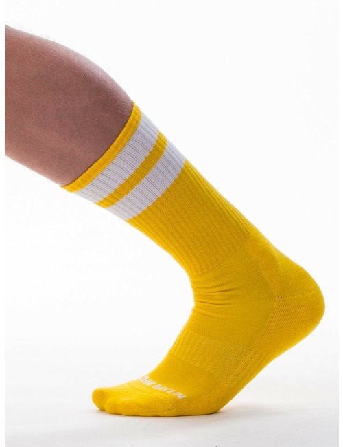 barcode Berlin Gym Socks gelb/weiß L/XL