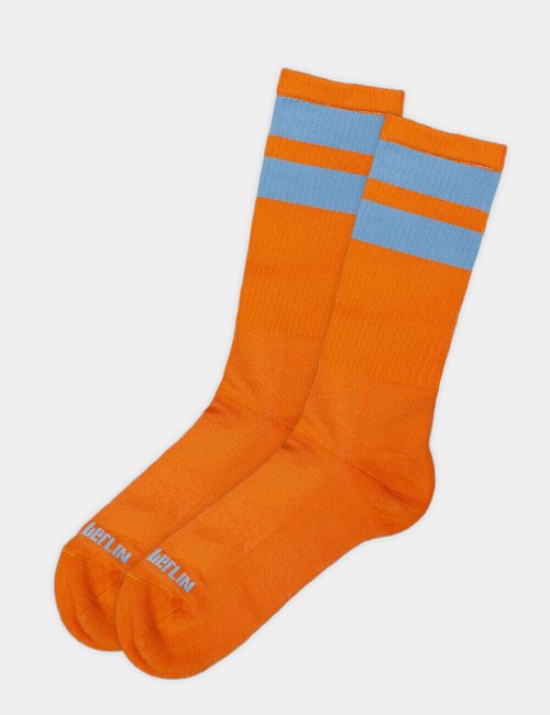 barcode Berlin Gym Socks neonorange/grau