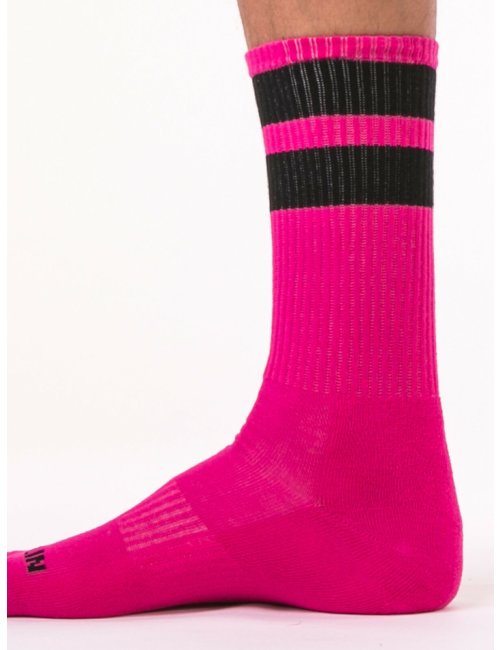 barcode Berlin Gym Socks pink/schwarz