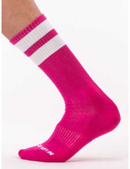 barcode Berlin Gym Socks pink/weiß L/XL