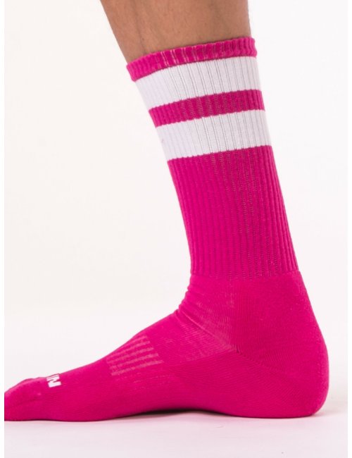 barcode Berlin Gym Socks pink/weiß L/XL