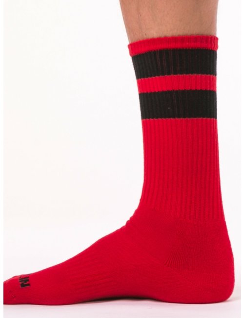 barcode Berlin Gym Socks rot/schwarz