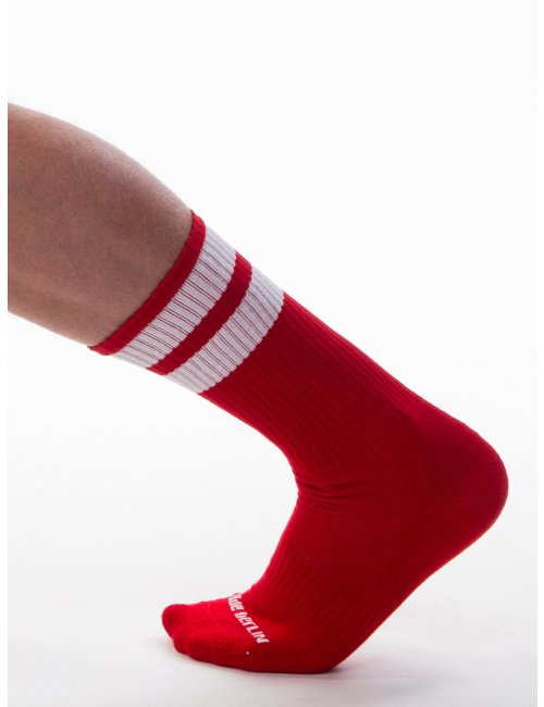 barcode Berlin Gym Socks rot/weiß S/M