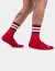 barcode Berlin Half Socks Stripes rot L/XL