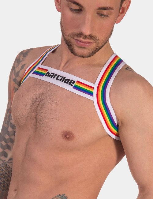barcode Berlin Harness Pride wei&szlig; M