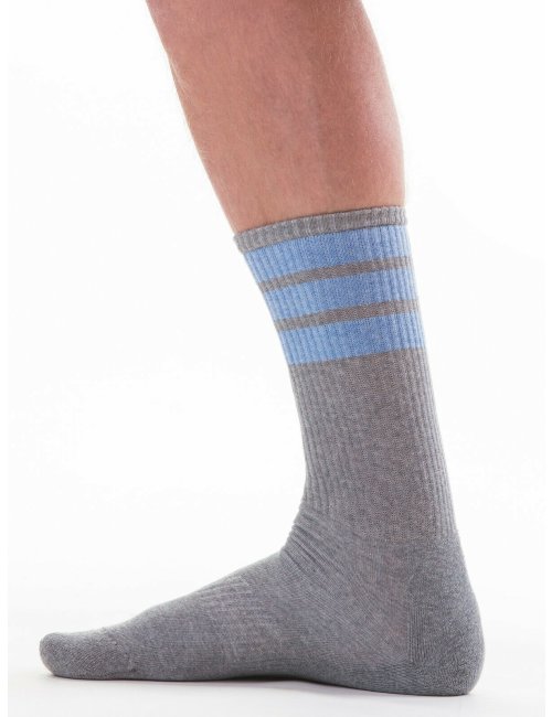 barcode Berlin Me-Time Socks Socken grau/blau