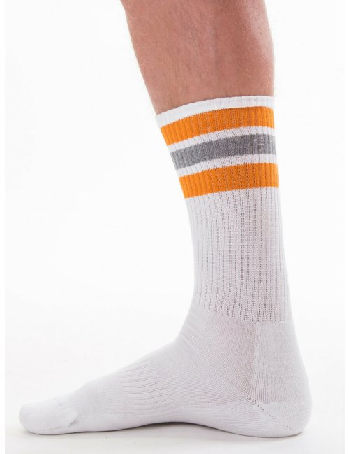 barcode Berlin Me-Time Socks weiß/orange/grau