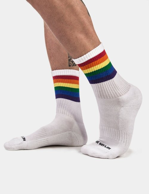 barcode Berlin Pride Half Socks weiß S/M