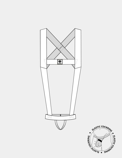 barcode Berlin Body Harness Ikem schwarz