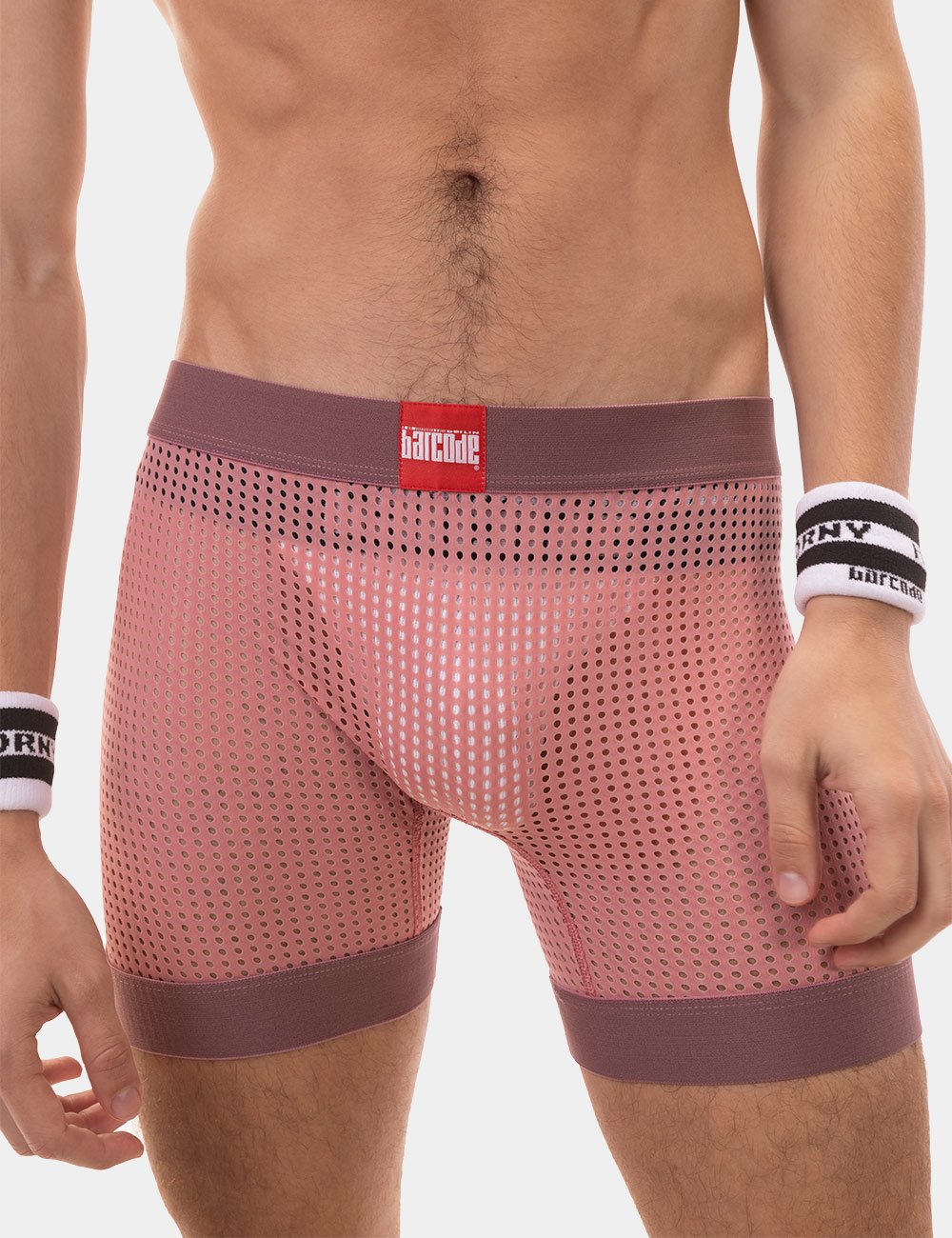 barcode Berlin Mesh Short RUPO braunviolett