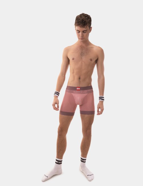 barcode Berlin Mesh Short RUPO braunviolett