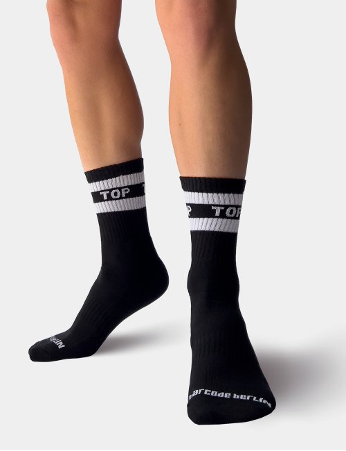 barcode Berlin Half Socks Top schwarz