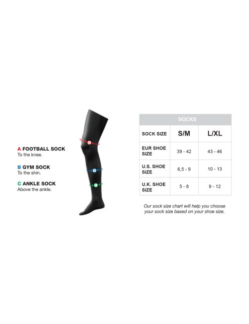 barcode Berlin Half Socks Top schwarz L/XL (43-45)